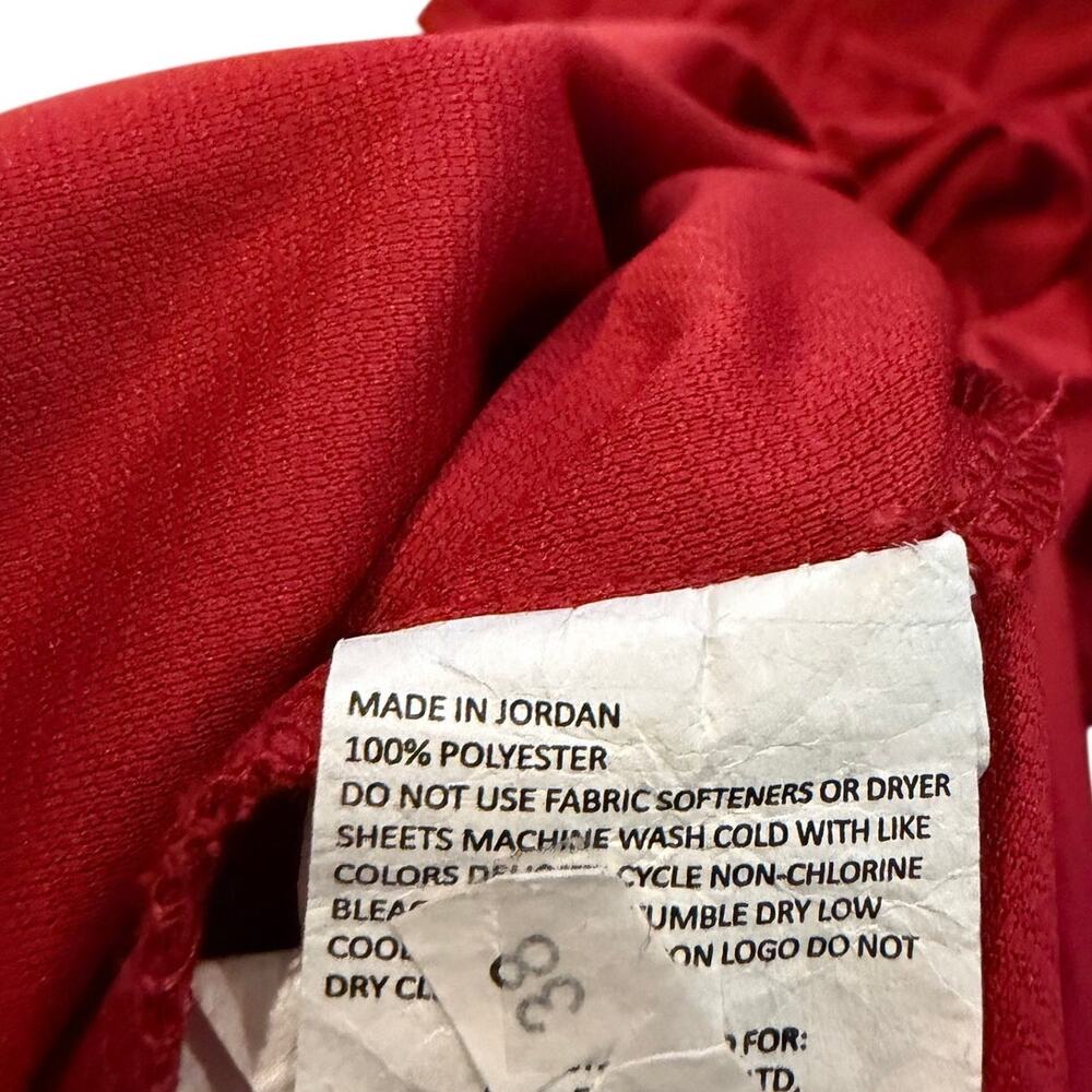 Men's XL Cubavera Short Sleeve Polo Golf Shirt Red Button Polyester Ribbed XL - Picture 3 of 6